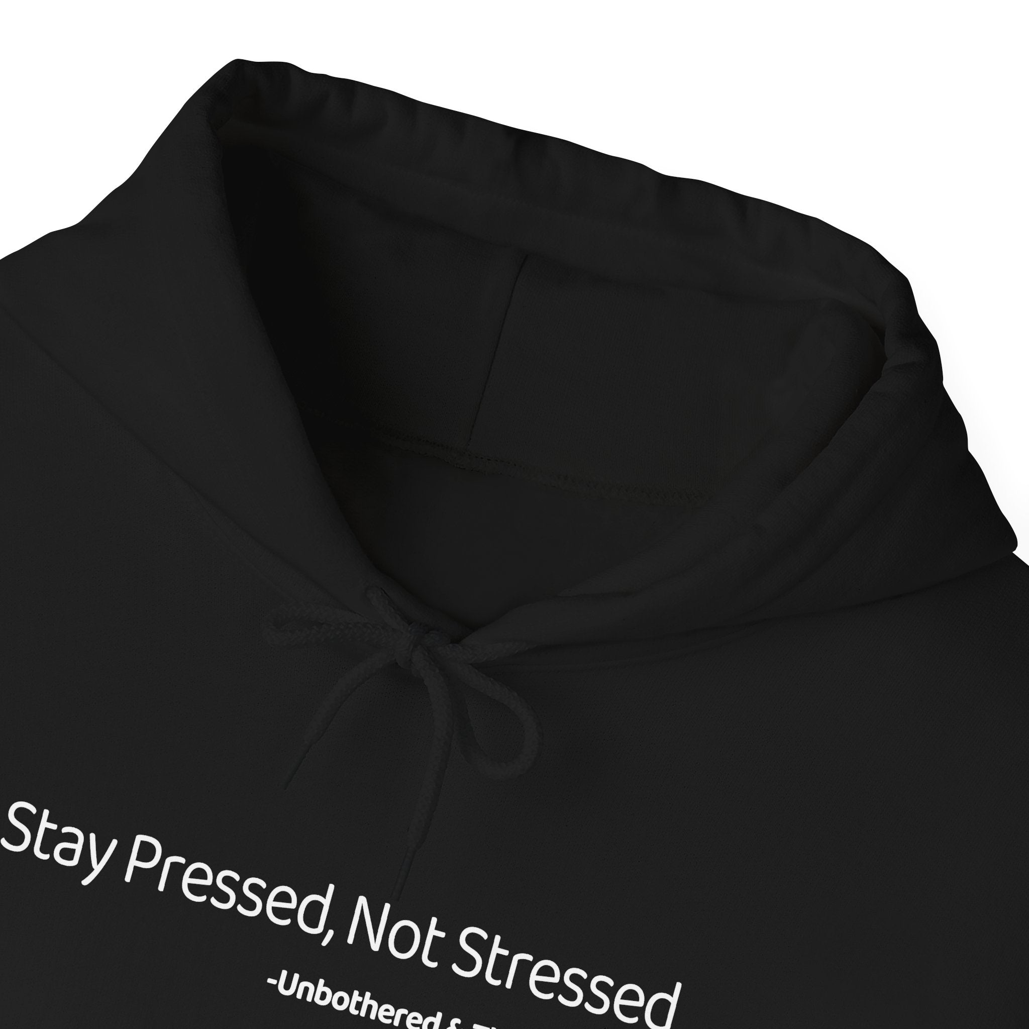Stay Pressed Not Stressed Hoodie – Aesthetic Gen-Z Hoodie | Unbothered & Thriving