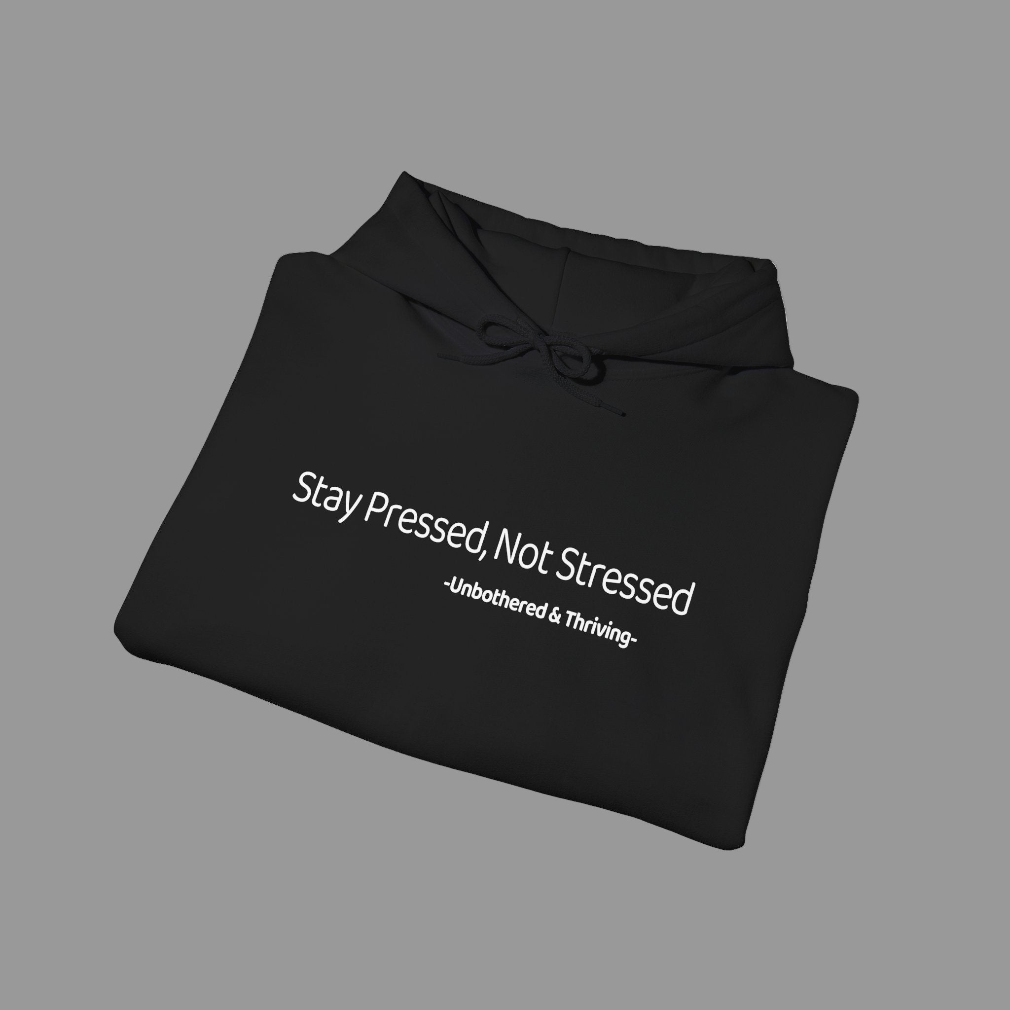 Stay Pressed Not Stressed Hoodie – Aesthetic Gen-Z Hoodie | Unbothered & Thriving