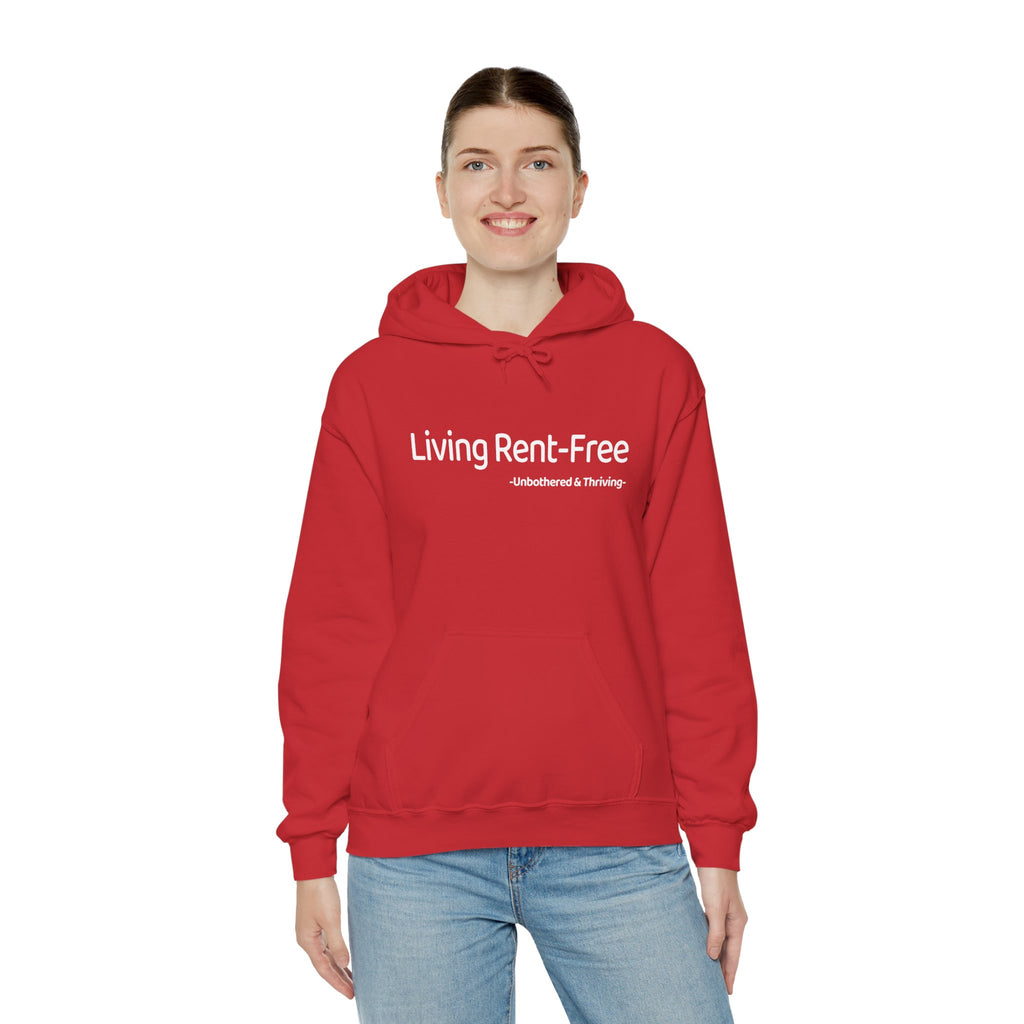Living Rent • Free Hoodie – Aesthetic Gen-Z Hoodie | Unbothered & Thriving