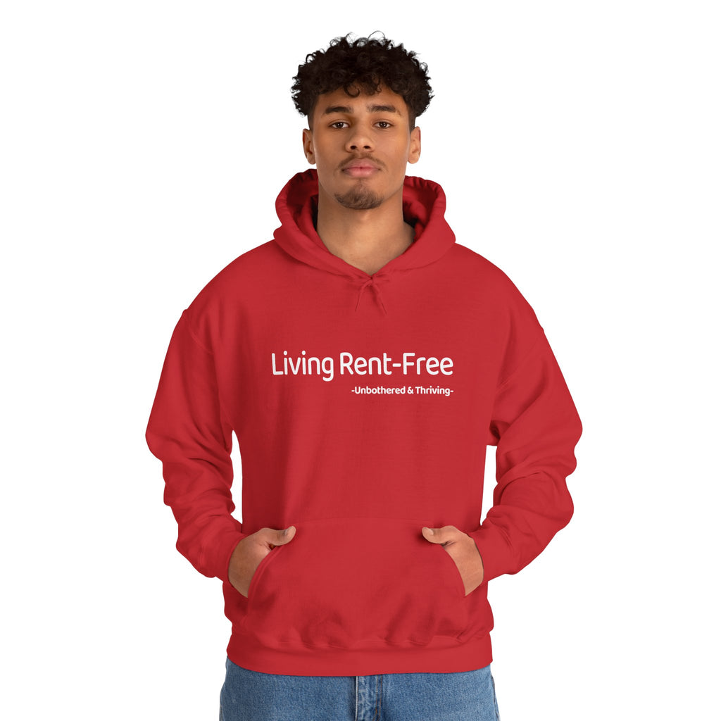 Living Rent • Free Hoodie – Aesthetic Gen-Z Hoodie | Unbothered & Thriving
