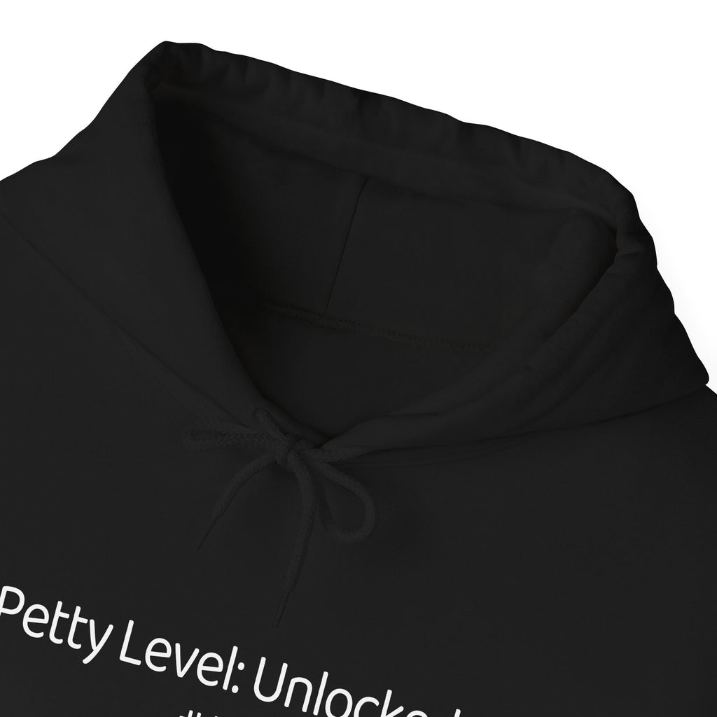 Petty Level Unlocked Hoodie – Aesthetic Gen-Z Quote Hoodie | Unbothered & Thriving