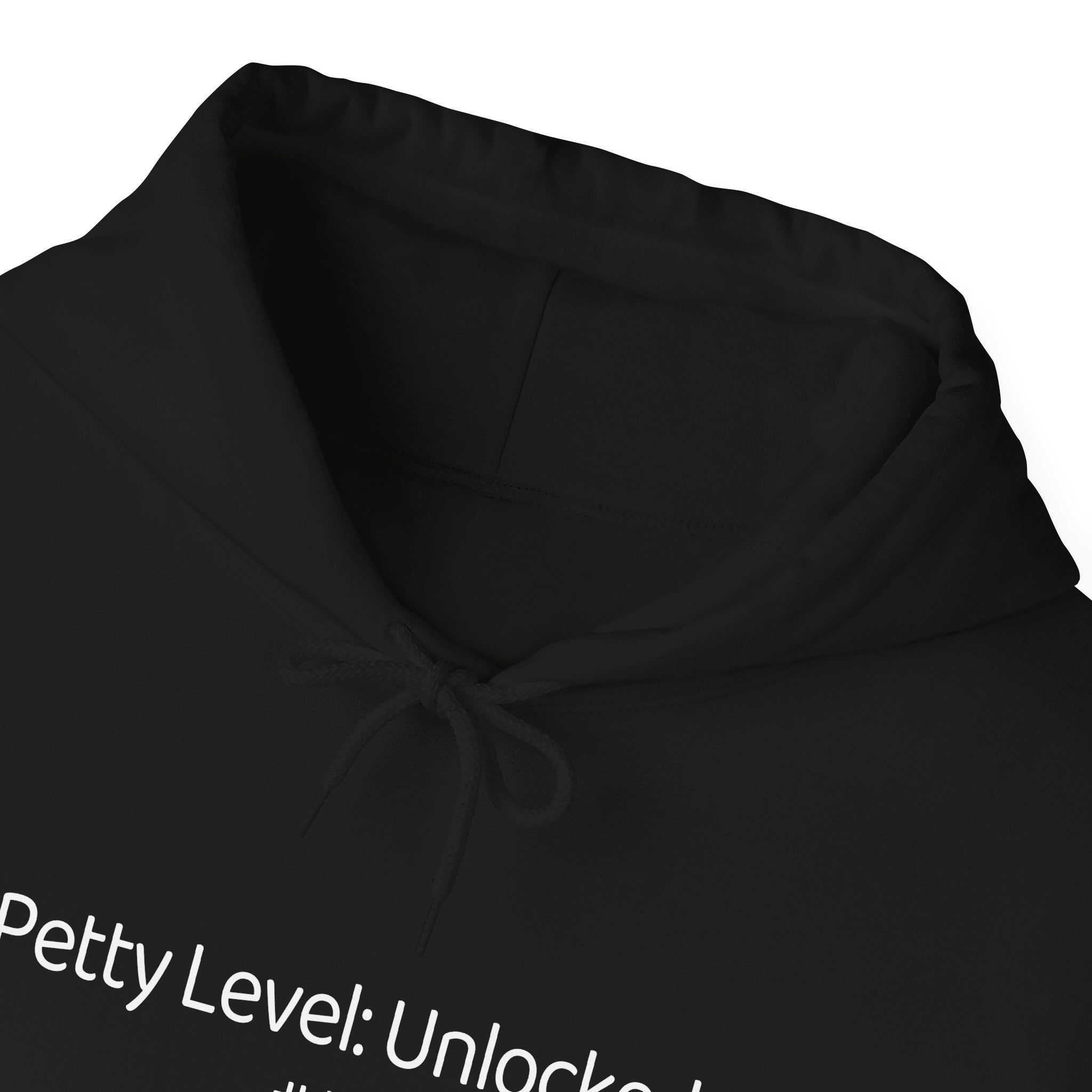 Petty Level Unlocked Hoodie – Aesthetic Gen-Z Quote Hoodie | Unbothered & Thriving