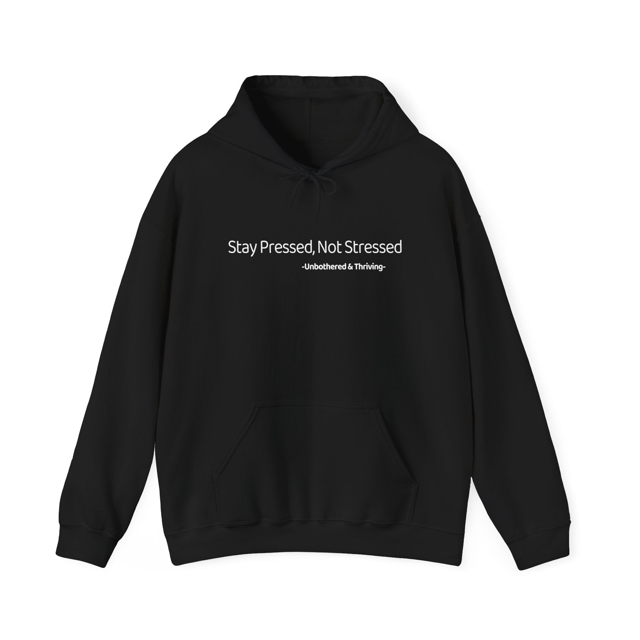 Stay Pressed Not Stressed Hoodie – Aesthetic Gen-Z Hoodie | Unbothered & Thriving