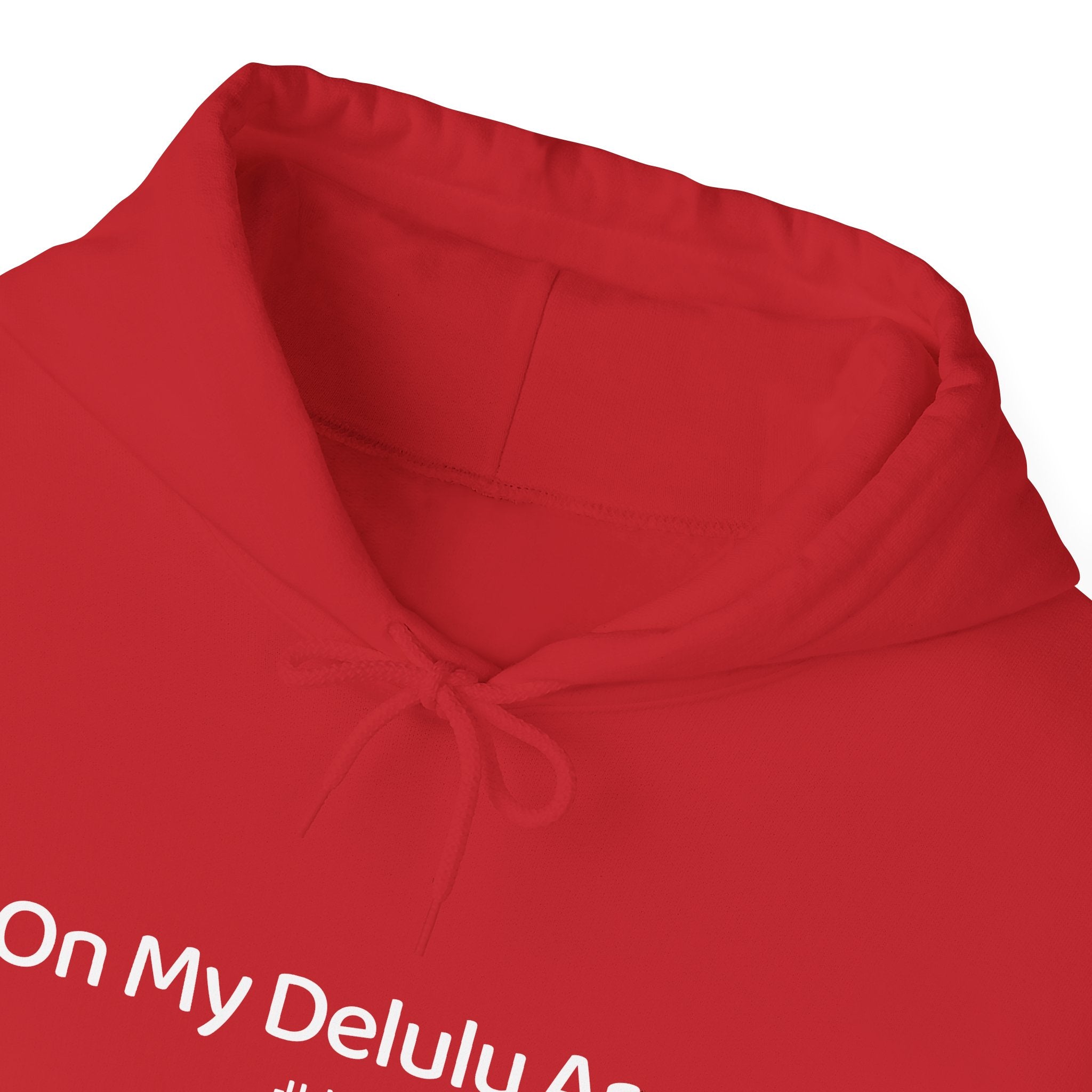 On My Delulu Arc Hoodie – Aesthetic Gen-Z Quote Hoodie | Unbothered & Thriving